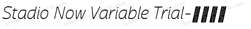 Stadio Now Variable Trial字体转换